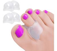 Separadores de dedo del pie, separadores del dedo del pie, 4 piezas de espaciamiento medio, protectores de dedo de gel para evitar rozaduras y superposiciones, para aliviar la presión, unisex cebollas