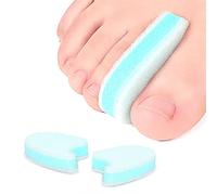 Separadores de dedos de espuma para dedos de los pies superpuestos, espaciadores de espuma de 3 capas, evitan la fricción y liberación de presión, corrector de juanetes (1/2 pulgada de grosor)