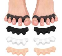 Separadores de Dedos de Los Pies 3 Pares,Separador Dedos Pie Silicona,Separador Dedos Pie Juanete Toe Spacer, Ajuste Atletas Hombre y Mujer para Todos los Pies