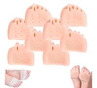 Separadores De Dedos De Silicona Hyggear for Mujeres Y Hombres, Corrector De Juanetes, Almohadilla De Gel Transpirable Y Suave for Dedos Superpuestos(Skin*4)