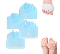 Separadores De Dedos De Silicona Hyggear for Mujeres Y Hombres, Corrector De Juanetes, Almohadilla De Gel Transpirable Y Suave for Dedos Superpuestos(Blue*2)