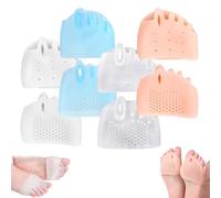 Separadores De Dedos De Silicona Hyggear for Mujeres Y Hombres, Corrector De Juanetes, Almohadilla De Gel Transpirable Y Suave for Dedos Superpuestos(Four-color)