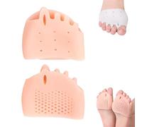 Separadores De Dedos De Silicona Hyggear for Mujeres Y Hombres, Corrector De Juanetes, Almohadilla De Gel Transpirable Y Suave for Dedos Superpuestos(Skin)