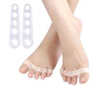Separadores de dedos, espaciadores de gel para corregir los dedos de los pies y aliviar el dolor de juanetes, separadores de dedos de pedicura para separar uñas de los pies o uñas para hombres y