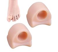 Separadores de dedos, separador y alineación de dedo gordo del pie, corrector de juanetes de anillo cómodo, separador de dedos de silicona ultrasuave y eficaz para superposición torcida y dedos