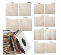 Separadores de discos de vinilo, organizador alfabético de madera para almacenamiento de álbumes, separadores LP de 26 letras para estantería de medios de DVD, guías horizontales y verticales