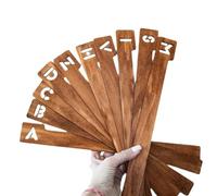 Separadores de Discos de Vinilo y Libros - Alfabéticos de Madera Con Registros