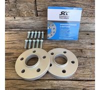 Separadores SCC para BMW 40mm 2x20mm 5x112 + Tornillos Spurplatte Plata