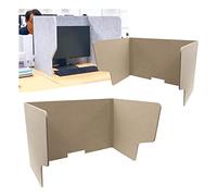 Separadores de escritorio para escritorios de estudiantes, paneles de privacidad de oficina con recortes para centros de llamadas, aulas y bibliotecas