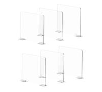 Separadores De Estantes De Acrílico - Organizador Separador De Armario Transparente, Diseño De Borde Redondeado Duradero | Divisor De Almacenamiento De Ropa Para Sombreros, Toallas, Libros, Bolso De M