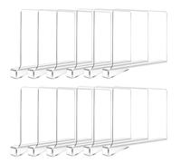 Separadores de estantes de acrílico transparente, separador de estantes multifuncional, organizador de ropa ajustable, organizador transparente para almacenamiento, armario de madera, dormitorio,