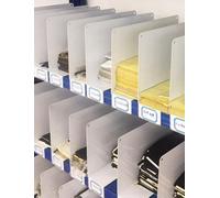 Separadores de estantes de armario, organizadores de divisiones para ropa, bolsos, toallas, libros, almacenamiento de cocina, archivos de oficina y estantes de almacén