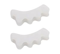 Separadores de gel para dedos de los pies, almohadillas metatarsianas, alisador para dedos superpuestos, espaciadores de cojín corrector, almohadillas de neuroma Mortons para ampollas, metatarsalgia y