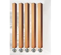 Separadores de habitación de listones de madera, divisores de pared de piso a techo para oficina, escaleras, lofts, porche y sala de estar, elegantes paneles de privacidad y separadores de espacio