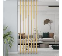 Separadores de habitación de suelo a techo, paquete de 7 separadores de metal, ideales para salas de estar y estudios, instalación sin taladro (profundidad B 115 cm de altura)