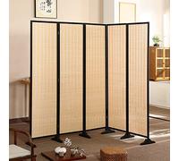 Separadores de habitación japoneses Sle - 6 paneles plegables para dormitorios y oficinas, ajustables de 50 a 70 pulgadas, para espacios compartidos y zonas de juego para niños