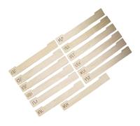 Separadores de libros de madera natural, etiquetas de letras para biblioteca eficiente y organización de colección de registros, organizadores de estantes de madera