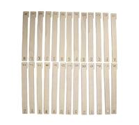 Separadores de libros de madera Natural, etiquetas de letras para disposición eficiente de biblioteca y colección de registros, 13/26 Uds Separadores de letras de madera