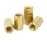 Separadores de Pared 20-50 Uds espaciador de latón M2 .5 M3 M4 M5 M6 Hex hembra a pilares huecos perno Hexagonal(50mm,M3 (20PCS))