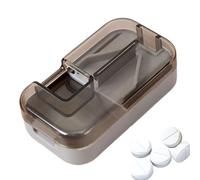 Separadores de pastillas para tabletas pequeñas o grandes, cortador de pastillas pequeñas con dispensador, herramienta de corte portátil para medicamentos grandes