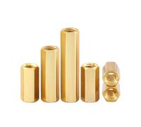 Separadores de Placa Base de latón M3, Espaciador de Pernos hexagonales para Bastidor de Placa, Tornillo Hexagonal de Cobre Hembra para pilares de PCB, Perno de L=4 mm a 60 mm
