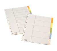 Separadores De Plástico 10 Pestañas En Blanco Folio