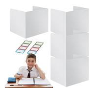 Separadores de privacidad para oficinas de Estudiantes, Registros de privacidad para Estudiantes,Panel de privacidad de Escritorio de 4 Piezas | Registros de privacidad de Clase para Estudiantes