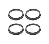 Separadores de rueda 63,4-54,1/56,1/56,6/57,1/58,1/60,1mm Anillos Céntricos Cubo Rueda Plástico Negro Piezas Llanta Anillo Central Cubo Rueda PC Coche espaciadores de ruedas(63.4-58.1mm-4PCS M)