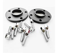 Separadores De Rueda Espaciadores De Rueda Para M3 E90 E92 5x120 72.6 M12x1.5 Espaciador Centrado En El Buje Placa Adaptadora Adaptador Espaciadores Coche(Negro,2 piezas de 25 mm)
