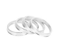 Separadores de rueda ID 54,1-57,1mm A OD 56,1-64,1mm Anillos Céntricos Cubo Coche Juego Espaciadores Ruedas Vehículo Accesorios Rueda Coche Espaciadores de Rueda(60.1mm OD 56.6mm ID)