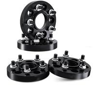 Separadores De Rueda Para Ford Para Puma 2019-2025, Centrados En El Cubo, Forjados, 5x108 63.4mm M12x1.5 Adaptador Espaciadores Rueda(Negro 4 piezas,15mm)