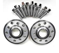 Separadores De Rueda Para VW Para Polo Para Bora Para Candy Espaciador De Rueda Forjado Centrado En El Cubo. PCD 5x100 5x112 CB 57,1 Mm 14x1,5 Separadores De Rueda(Negro 2 piezas,12mm)