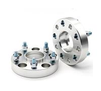 Separadores de ruedas 2 Piezas 15/20/25/30/35mm Adaptador Espaciador De Rueda PCD 5x114,3 66,1mm Adecuado Para 5 Terminales Para Dacia Para Duster M12x1 Espaciadores Ruedas Coche(Plata,30mm)