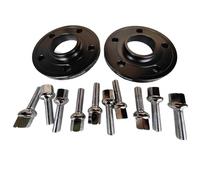 Separadores de Ruedas Compatible Con Benz, 2 Adaptadores Espaciadores De Rueda Centrados En Cubo, 10mm/12mm/15mm, 5x112 66,6, 10 Uds., Pernos Tipo Bola De 14x1,5(Negro,15mm)