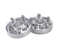 Separadores de ruedas Espaciador De Rueda Aleación Aluminio Brida Junta 5x112 CB 66,6mm, 1 Pieza Espaciadores Ruedas Coche(Plata,30mm)