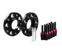 Separadores De Ruedas Para Coche Para E36 E82 E88 2 Uds 20mm 5x120mm Espaciadores Rueda Centrados 72,56mm Paso Rosca M12x1.5 Con Pernos(Negro)
