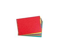 Separadores exacompta cartulina brillo juego de 5 separadores din a3 apaisado multitaladro