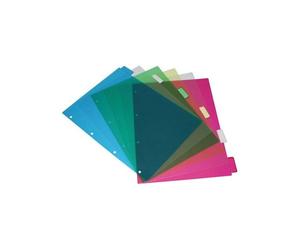 Separadores Grafoplas Pvc Transp. A4 6 Pestañas 4 Taladros (Set de 150)