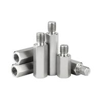 Separadores hexagonales de acero inoxidable 304 | (4-20 mm) for proyectos de bricolaje, reparaciones del hogar, uso(M2xl Plus 4,8mm)