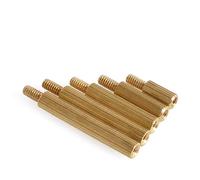 Separadores hexagonales macho-hembra, Latón moleteado macho hembra separador espaciador PCB M2 rosca 3/4mm longitud 3-40mm 50/100 Uds(23.0mm (50pcs),M2 (Thread 3.0mm))
