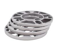 Separadores Juego 4 Espaciadores Universales Para Neumáticos Aleación Aluminio 3mm 5mm 8mm 10mm Para Coche Accesorios Para Piezas Repuesto Exteriores Forged Wheels Spacer Kit(10mm)