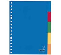 Separadores Kangaro A5 ventana PP 120 micron 17r. 5 pastillas surtidas.