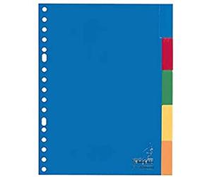 Separadores Kangaro A5 ventana PP 120 micron 17r. 5 pastillas surtidas.