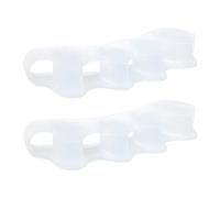Separadores Para Dedos Superpuestos, 1 Par de Uso Diario Cómodo y Reutilizable, Separador Corrector de 5 Agujeros para el Dedo Gordo, Mujer Adultas Mayores Hogar Desplazamientos Caminar y Yoga