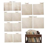 Separadores para índices archivadores - Madera resistente de la A a la Z, Separadores de álbum Vertical Horizontal Protección en un lado 12 piezas en orden alfabético, Funda antipolvo para estantes