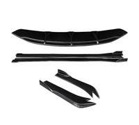 Separadores Parachoques Delantero Y Trasero Alerón Labios Faldones Laterales Extensiones Ángulo Envolvente Para Serie 6 GT G32 630 640 2017-2022(Carbon Fiber Look)