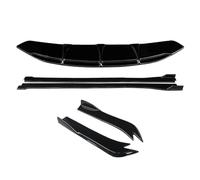 Separadores Parachoques Delantero Y Trasero Alerón Labios Faldones Laterales Extensiones Ángulo Envolvente Para Serie 6 GT G32 630 640 2017-2022(Gloss Black)