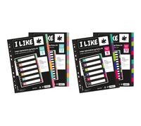 Separadores PP Opaco Extra 12 Posiciones A4 11 Taladros Colores Vivos Like Grafoplás