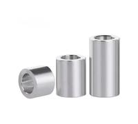 Separadores redondos de aleación de aluminio M2 M2.5 M3 M4 M5 M6 M8 Arandela plana Casquillo Junta Manguito CNC Separador sin rosca(16mmx4xM2x20pcs)