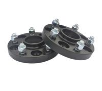 Separadores Rueda Adaptador Espaciadores Rueda Aluminio Forjado Para Ford Para Tourneo Para Connect 2008 2 Unidades Espaciadores Ruedas Coche(Silver or Black 25mm)